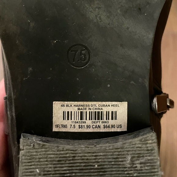 Torrid Black Harness Detail Cowboy Bootie - 7.5 WW - Picture 6 of 7